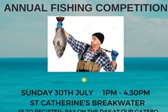 Annual Fishing Competition with Sinkers Fishing Club  30th July 1pm - 4.30pm